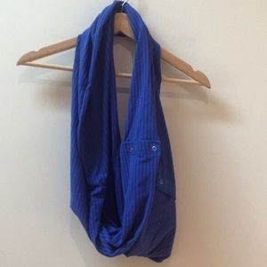 Ivivva Blue Striped Village Chill Scarf